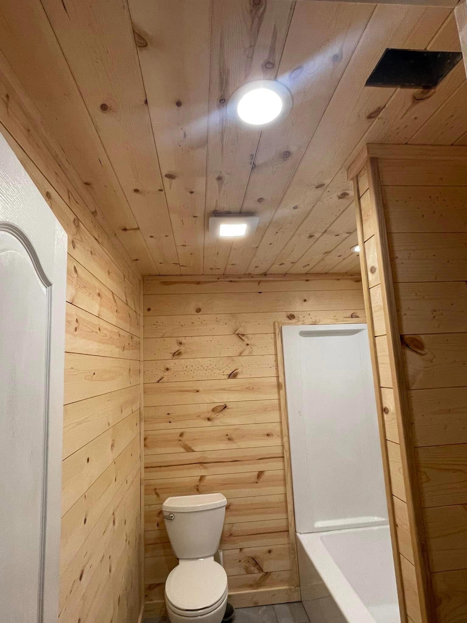 Pine Shiplap Bathroom