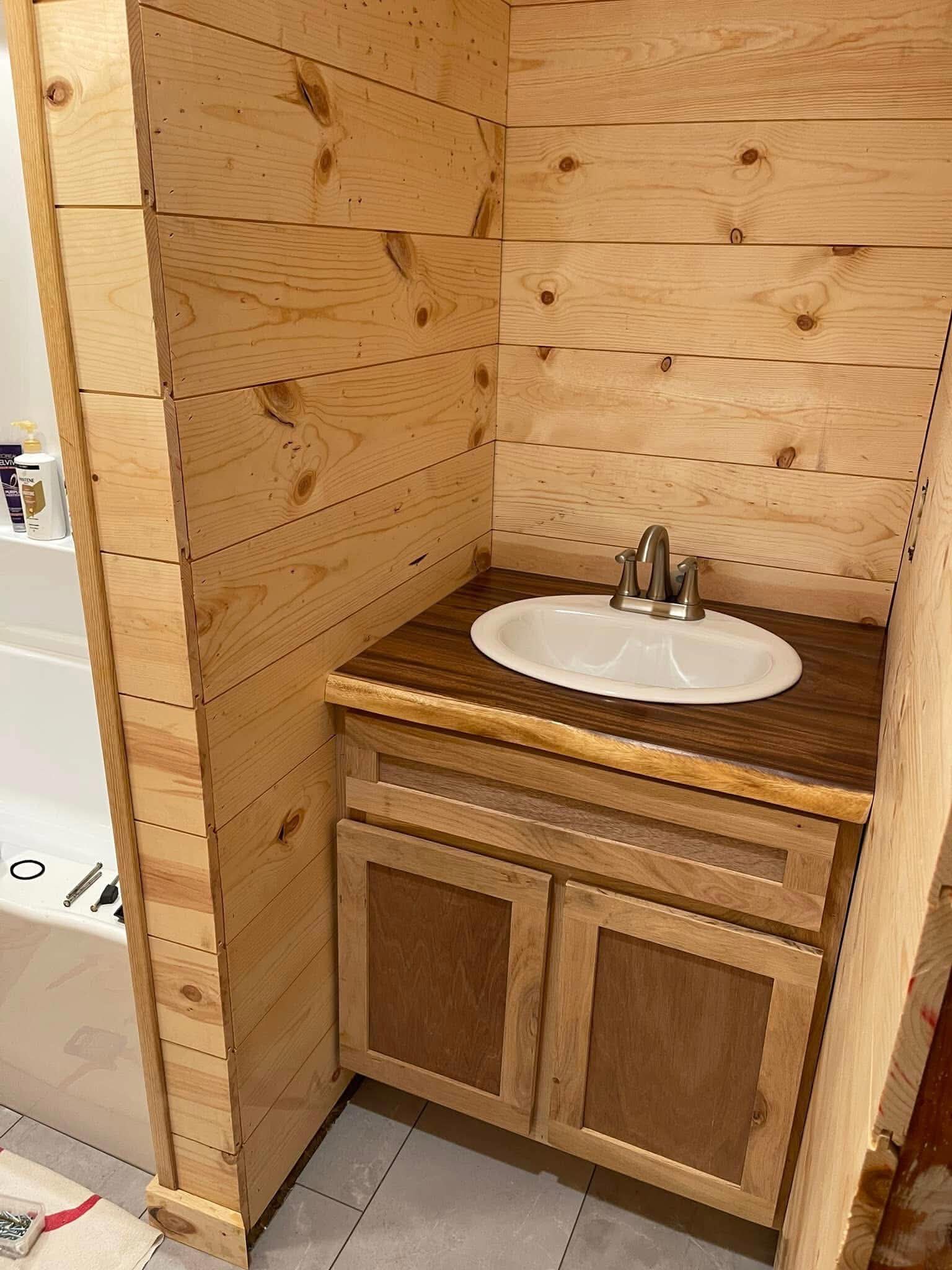 Live-Edge Walnut Vanity