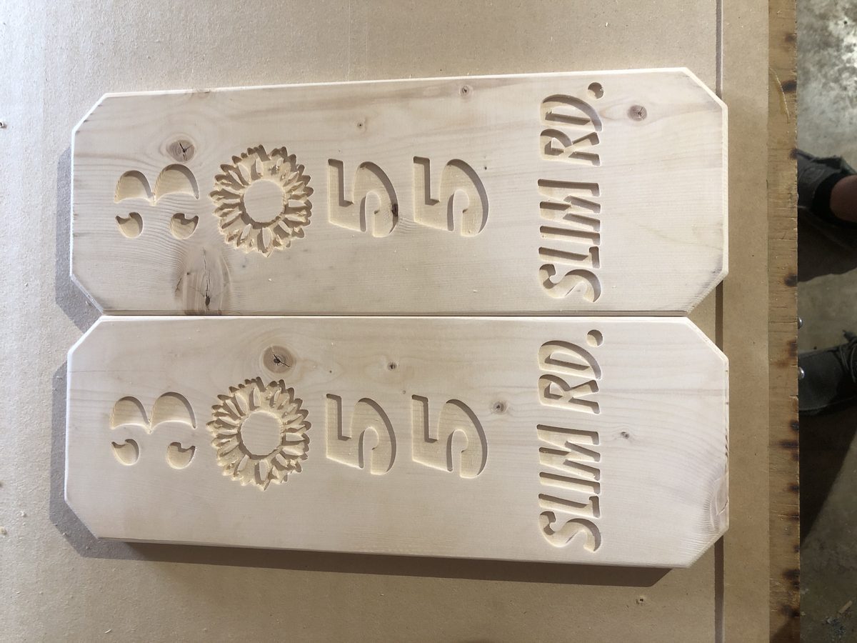 CNC Address Signs